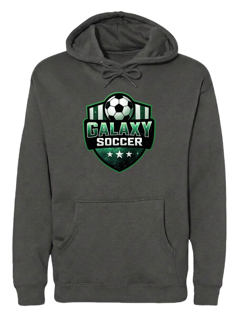Adult Glittery Galaxy Crest Soccer Chest Logo T Shirt | Hoodie | Long Sleeve | Sweatshirt | Crew Neck | Tank Top Fiesta Doodle waterproof vinyl sticker. dishwasher safe outdoor sticker.