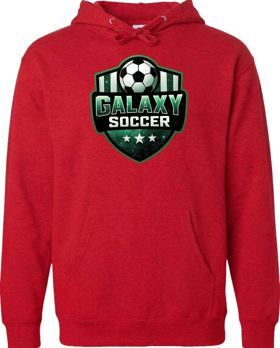 Adult Glittery Galaxy Crest Soccer Chest Logo T Shirt | Hoodie | Long Sleeve | Sweatshirt | Crew Neck | Tank Top Fiesta Doodle waterproof vinyl sticker. dishwasher safe outdoor sticker.