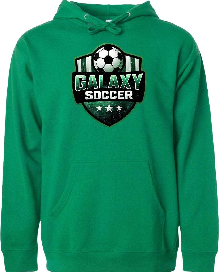 Adult Glittery Galaxy Crest Soccer Chest Logo T Shirt | Hoodie | Long Sleeve | Sweatshirt | Crew Neck | Tank Top Fiesta Doodle waterproof vinyl sticker. dishwasher safe outdoor sticker.