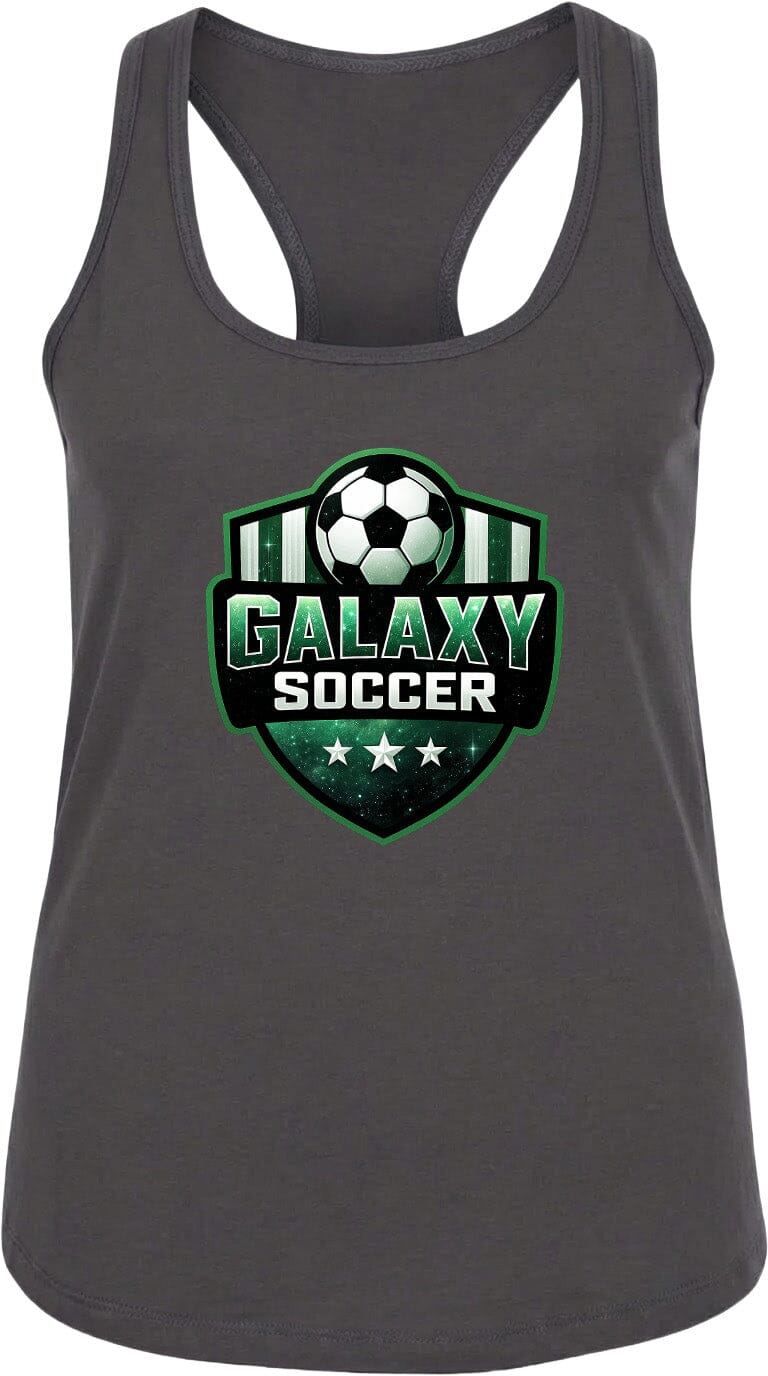 Adult Glittery Galaxy Crest Soccer Chest Logo T Shirt | Hoodie | Long Sleeve | Sweatshirt | Crew Neck | Tank Top Fiesta Doodle waterproof vinyl sticker. dishwasher safe outdoor sticker.