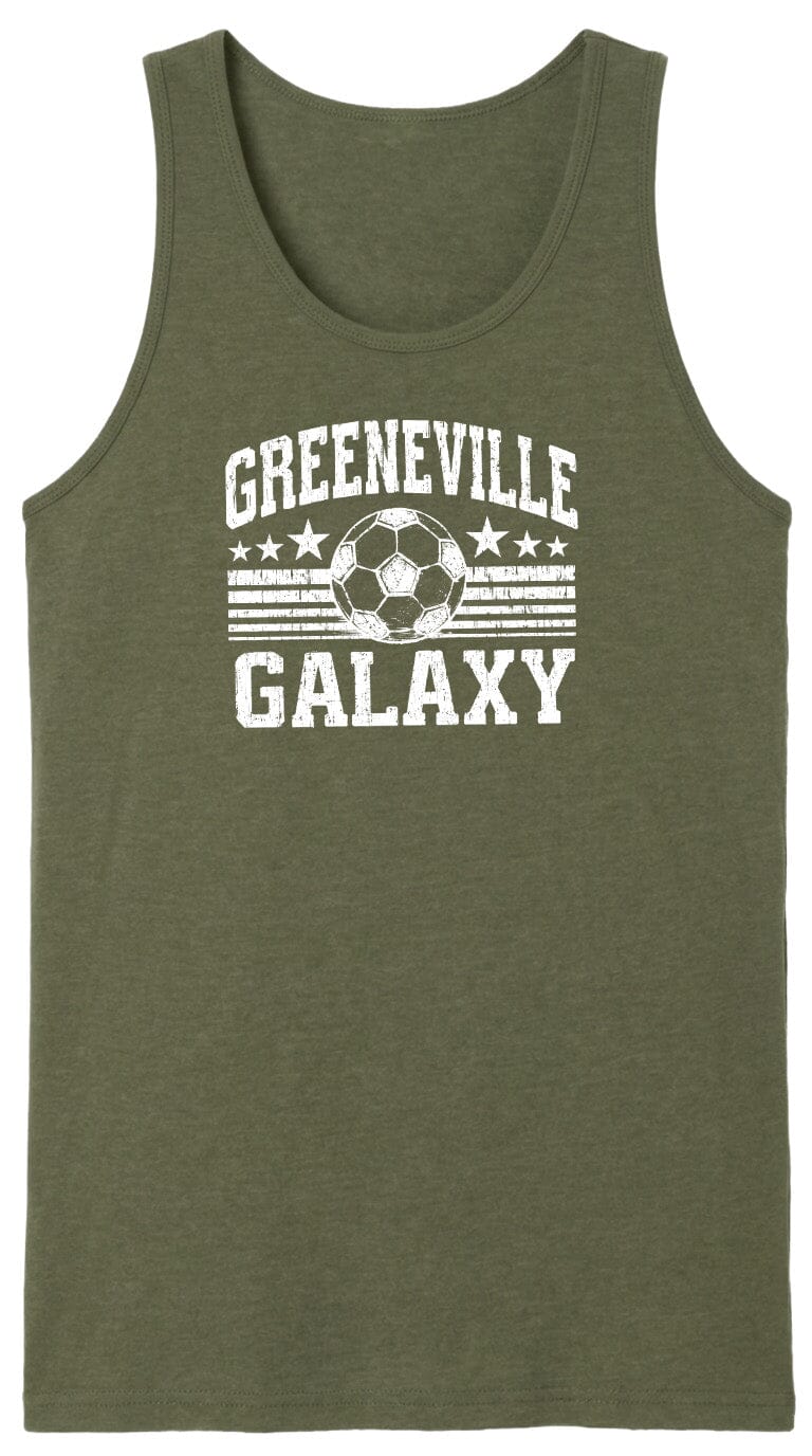 ADULT Greeneville Galaxy Ball Chest Logo T Shirt | Hoodie | Long Sleeve | Sweatshirt | Crew Neck | Tank Top Fiesta Doodle waterproof vinyl sticker. dishwasher safe outdoor sticker.