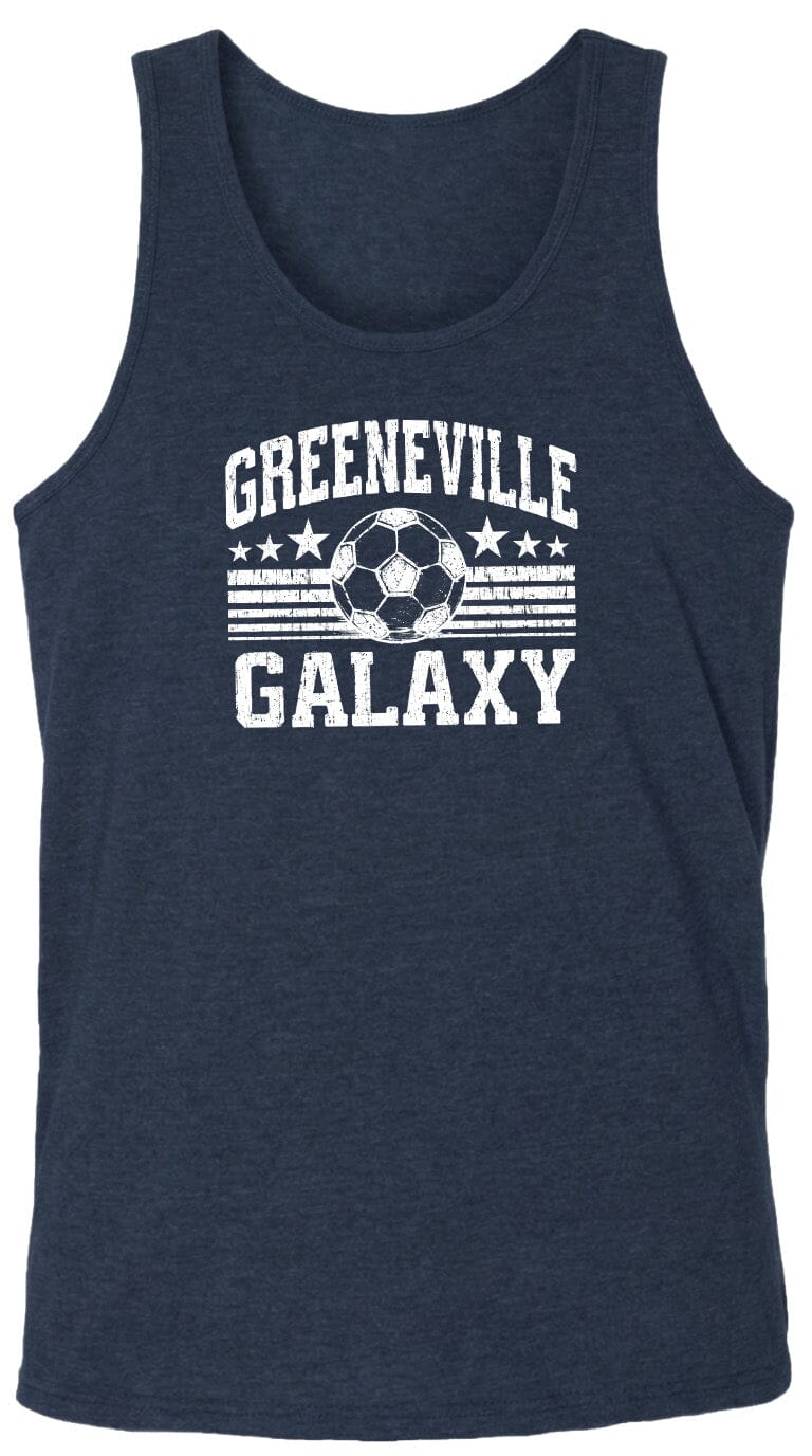 ADULT Greeneville Galaxy Ball Chest Logo T Shirt | Hoodie | Long Sleeve | Sweatshirt | Crew Neck | Tank Top Fiesta Doodle waterproof vinyl sticker. dishwasher safe outdoor sticker.