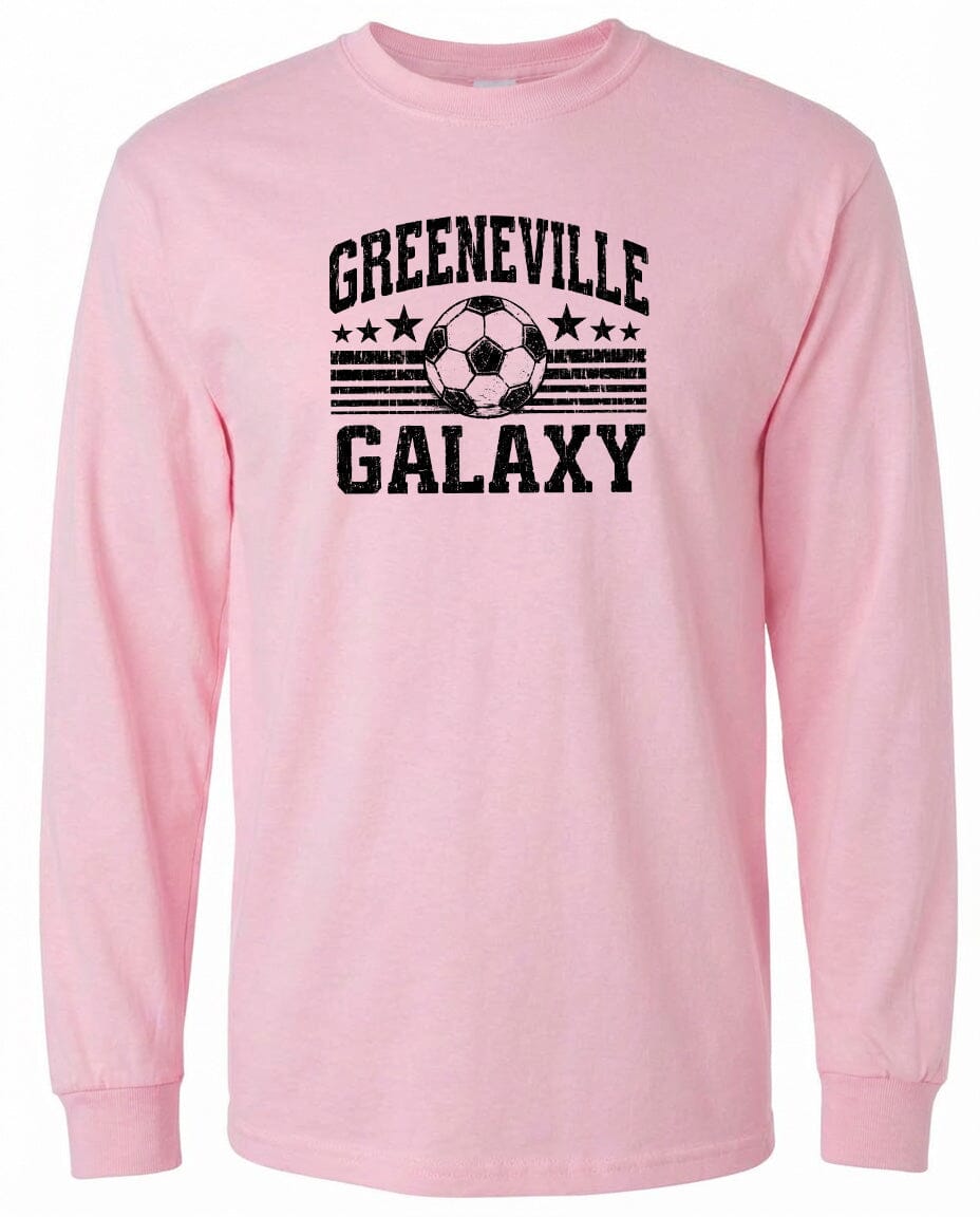 ADULT Greeneville Galaxy Ball Chest Logo T Shirt | Hoodie | Long Sleeve | Sweatshirt | Crew Neck | Tank Top Fiesta Doodle waterproof vinyl sticker. dishwasher safe outdoor sticker.