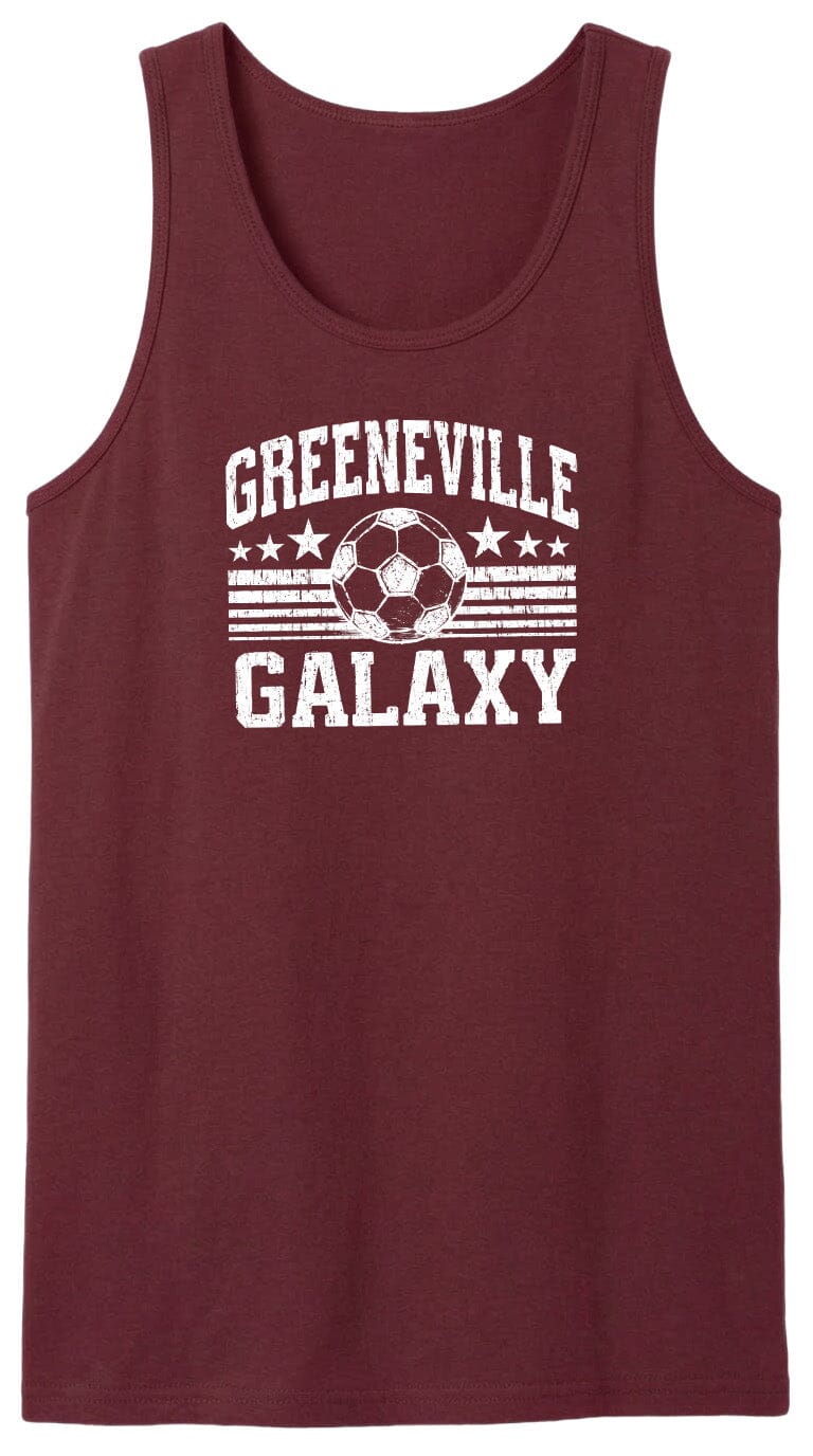 ADULT Greeneville Galaxy Ball Chest Logo T Shirt | Hoodie | Long Sleeve | Sweatshirt | Crew Neck | Tank Top Fiesta Doodle waterproof vinyl sticker. dishwasher safe outdoor sticker.