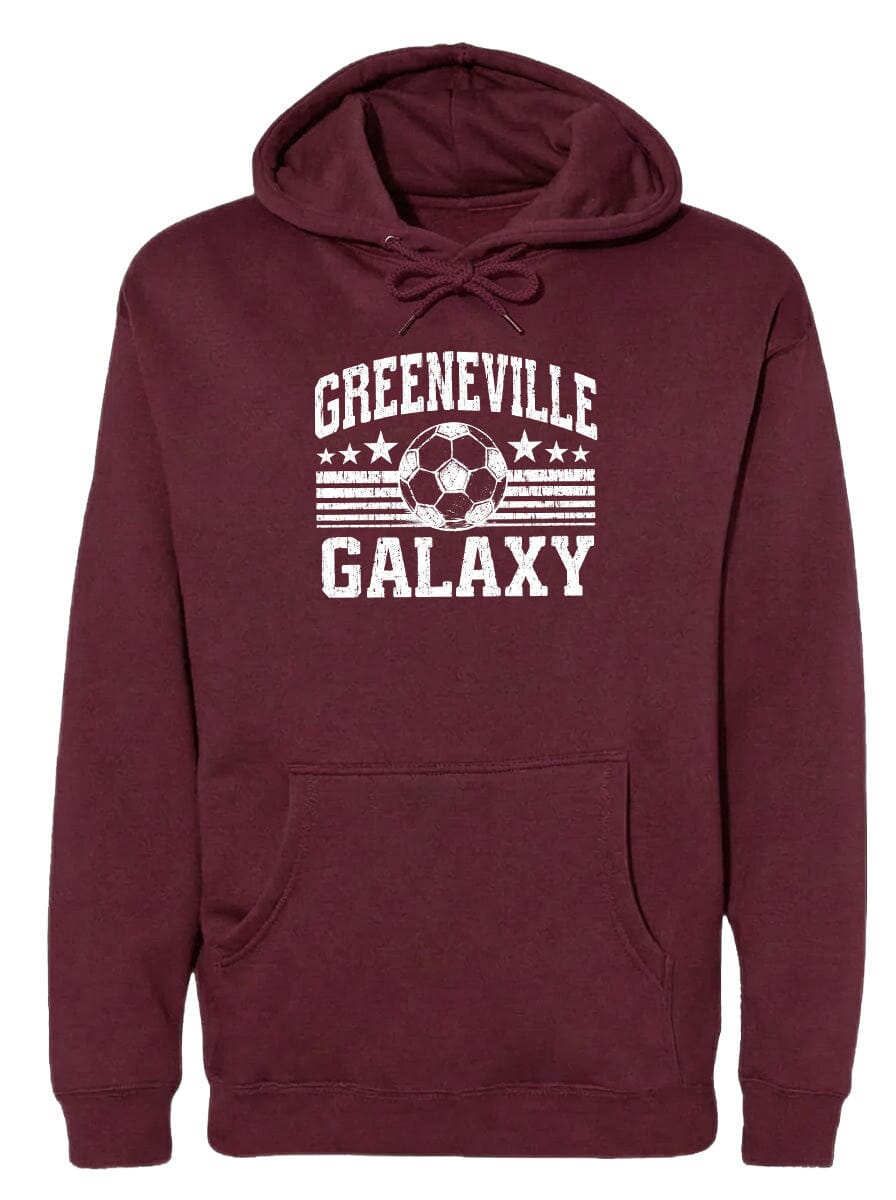 ADULT Greeneville Galaxy Ball Chest Logo T Shirt | Hoodie | Long Sleeve | Sweatshirt | Crew Neck | Tank Top Fiesta Doodle waterproof vinyl sticker. dishwasher safe outdoor sticker.