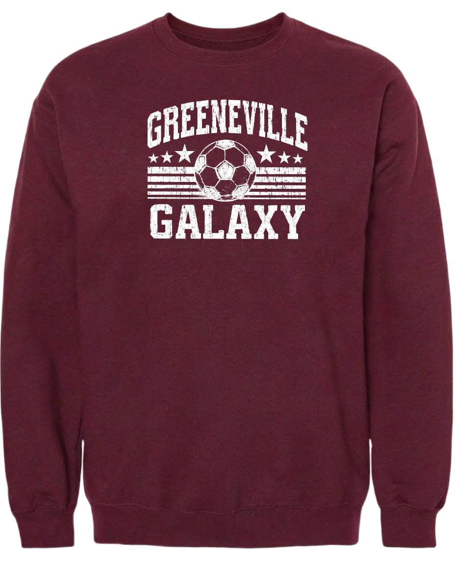 ADULT Greeneville Galaxy Ball Chest Logo T Shirt | Hoodie | Long Sleeve | Sweatshirt | Crew Neck | Tank Top Fiesta Doodle waterproof vinyl sticker. dishwasher safe outdoor sticker.