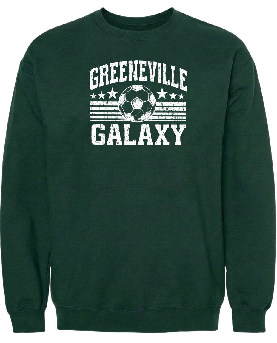 ADULT Greeneville Galaxy Ball Chest Logo T Shirt | Hoodie | Long Sleeve | Sweatshirt | Crew Neck | Tank Top Fiesta Doodle waterproof vinyl sticker. dishwasher safe outdoor sticker.