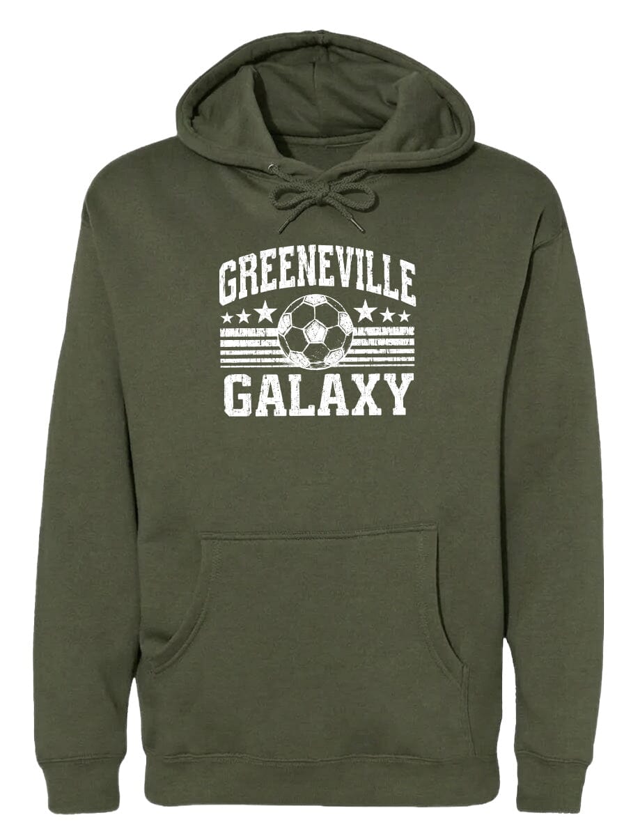 ADULT Greeneville Galaxy Ball Chest Logo T Shirt | Hoodie | Long Sleeve | Sweatshirt | Crew Neck | Tank Top Fiesta Doodle waterproof vinyl sticker. dishwasher safe outdoor sticker.