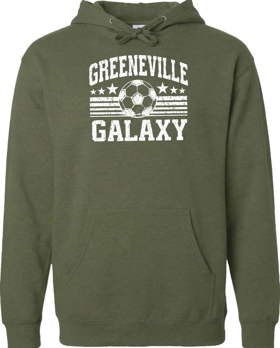 ADULT Greeneville Galaxy Ball Chest Logo T Shirt | Hoodie | Long Sleeve | Sweatshirt | Crew Neck | Tank Top Fiesta Doodle waterproof vinyl sticker. dishwasher safe outdoor sticker.