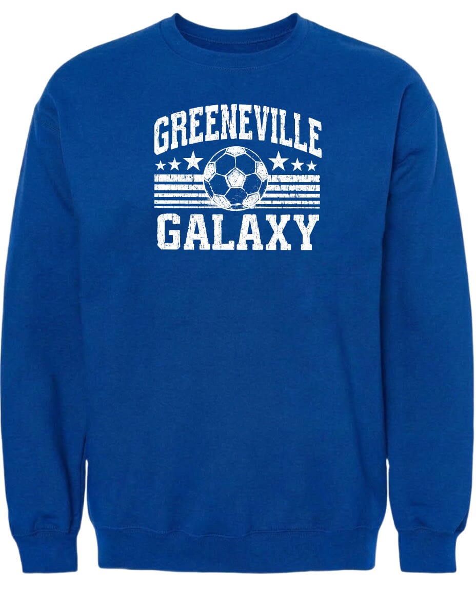 ADULT Greeneville Galaxy Ball Chest Logo T Shirt | Hoodie | Long Sleeve | Sweatshirt | Crew Neck | Tank Top Fiesta Doodle waterproof vinyl sticker. dishwasher safe outdoor sticker.