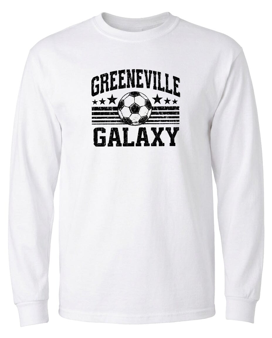 ADULT Greeneville Galaxy Ball Chest Logo T Shirt | Hoodie | Long Sleeve | Sweatshirt | Crew Neck | Tank Top Fiesta Doodle waterproof vinyl sticker. dishwasher safe outdoor sticker.
