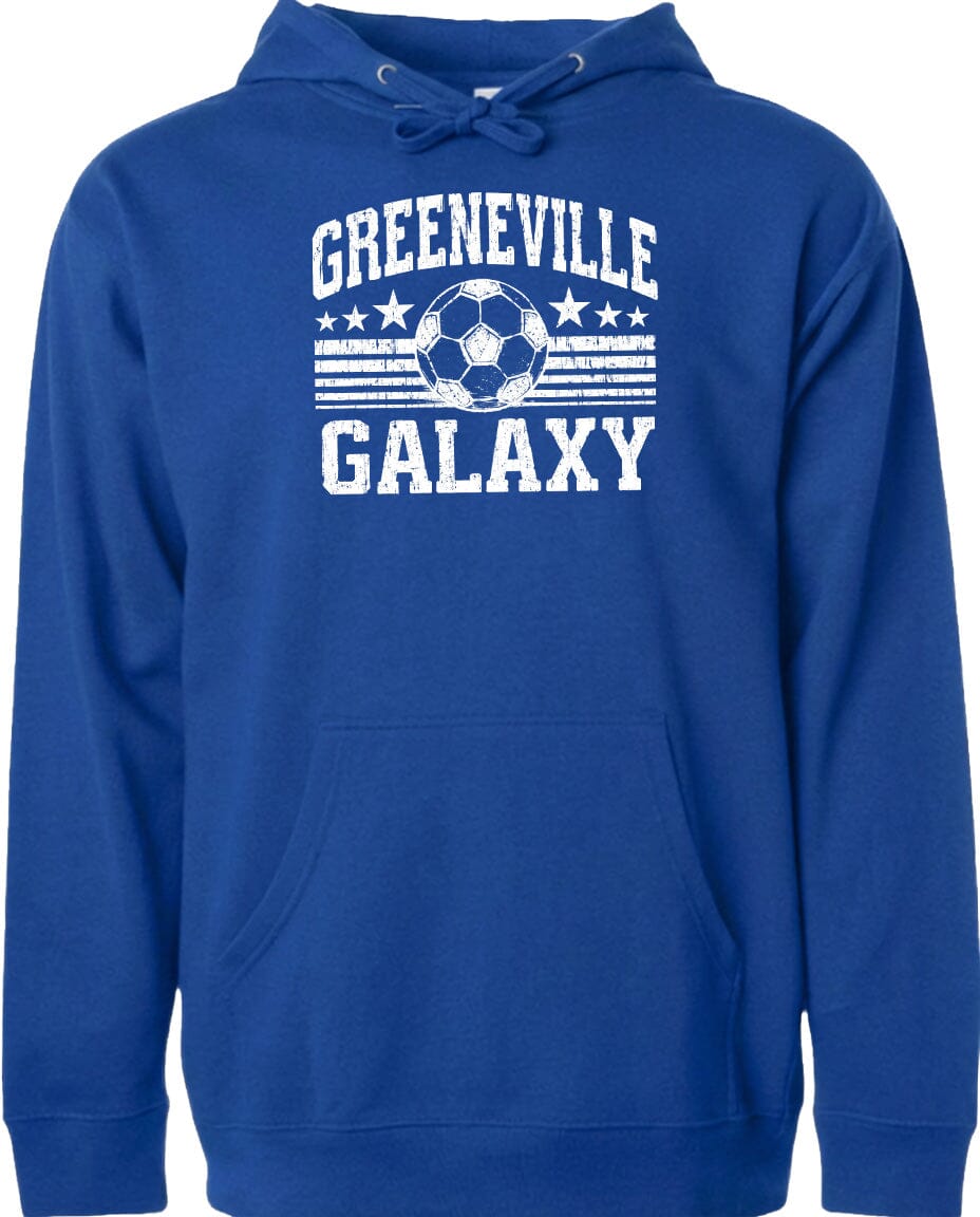 ADULT Greeneville Galaxy Ball Chest Logo T Shirt | Hoodie | Long Sleeve | Sweatshirt | Crew Neck | Tank Top Fiesta Doodle waterproof vinyl sticker. dishwasher safe outdoor sticker.