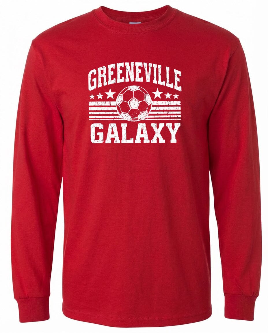 ADULT Greeneville Galaxy Ball Chest Logo T Shirt | Hoodie | Long Sleeve | Sweatshirt | Crew Neck | Tank Top Fiesta Doodle waterproof vinyl sticker. dishwasher safe outdoor sticker.
