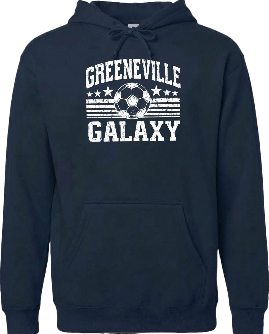 ADULT Greeneville Galaxy Ball Chest Logo T Shirt | Hoodie | Long Sleeve | Sweatshirt | Crew Neck | Tank Top Fiesta Doodle waterproof vinyl sticker. dishwasher safe outdoor sticker.