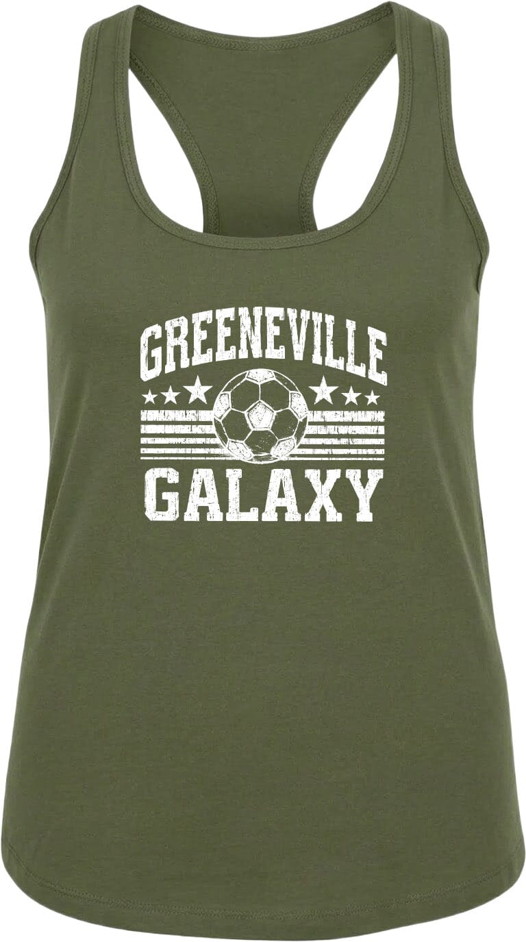 ADULT Greeneville Galaxy Ball Chest Logo T Shirt | Hoodie | Long Sleeve | Sweatshirt | Crew Neck | Tank Top Fiesta Doodle waterproof vinyl sticker. dishwasher safe outdoor sticker.