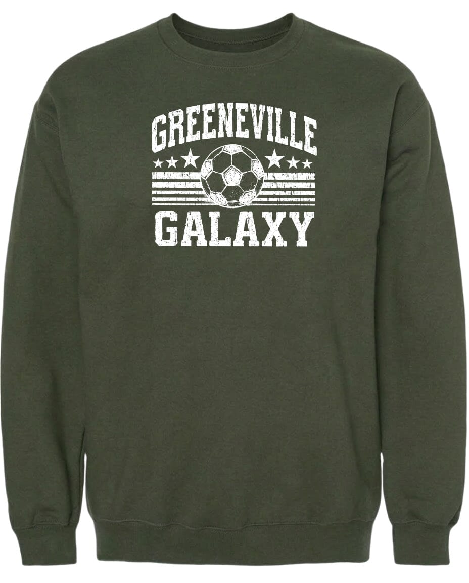 ADULT Greeneville Galaxy Ball Chest Logo T Shirt | Hoodie | Long Sleeve | Sweatshirt | Crew Neck | Tank Top Fiesta Doodle waterproof vinyl sticker. dishwasher safe outdoor sticker.