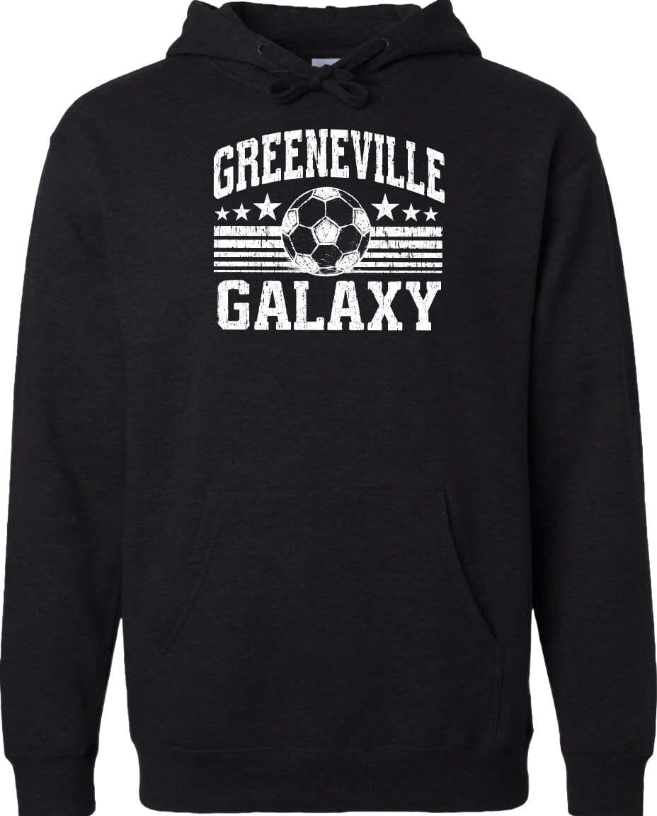 ADULT Greeneville Galaxy Ball Chest Logo T Shirt | Hoodie | Long Sleeve | Sweatshirt | Crew Neck | Tank Top Fiesta Doodle Midweight Hoodie XS Black waterproof vinyl sticker. dishwasher safe outdoor sticker.