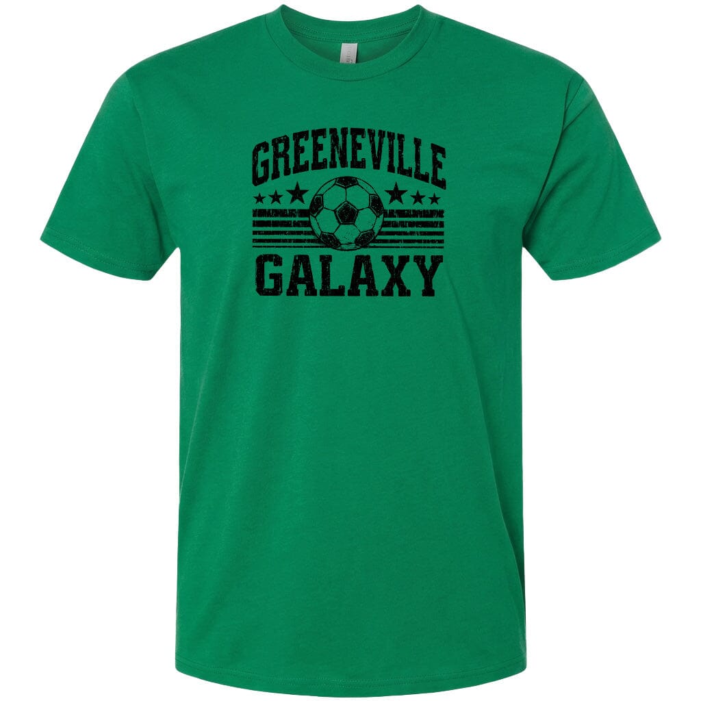 ADULT Greeneville Galaxy Ball Chest Logo T Shirt | Hoodie | Long Sleeve | Sweatshirt | Crew Neck | Tank Top Fiesta Doodle T Shirt XS Kelly Green waterproof vinyl sticker. dishwasher safe outdoor sticker.