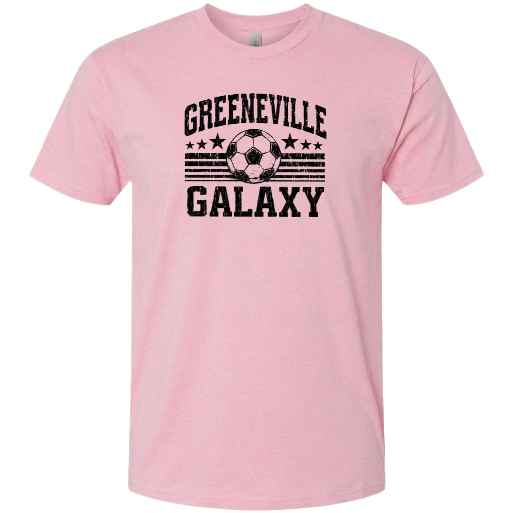 ADULT Greeneville Galaxy Ball Chest Logo T Shirt | Hoodie | Long Sleeve | Sweatshirt | Crew Neck | Tank Top Fiesta Doodle T Shirt XS Light Pink waterproof vinyl sticker. dishwasher safe outdoor sticker.