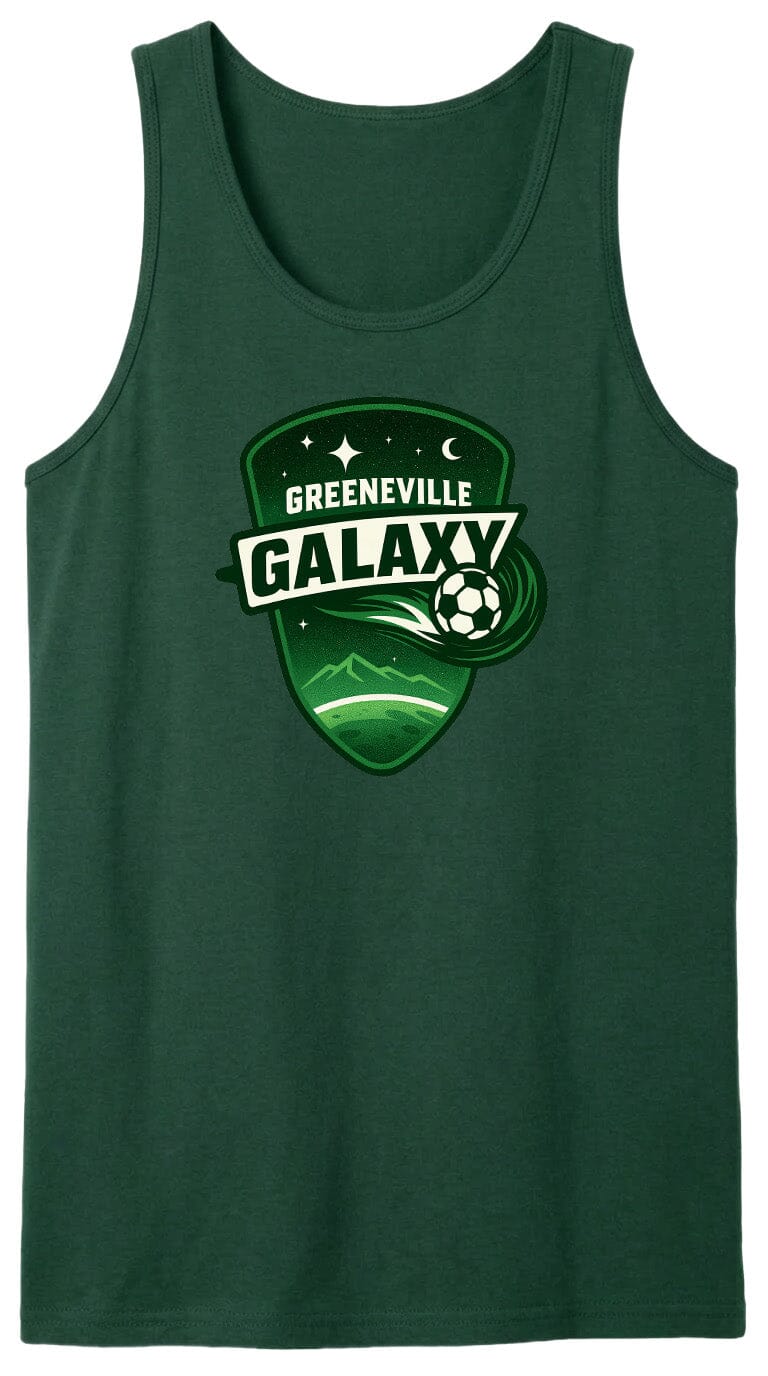 Adult Greeneville Galaxy Crest Chest Logo T Shirt | Hoodie | Long Sleeve | Sweatshirt | Crew Neck | Tank Top Fiesta Doodle waterproof vinyl sticker. dishwasher safe outdoor sticker.