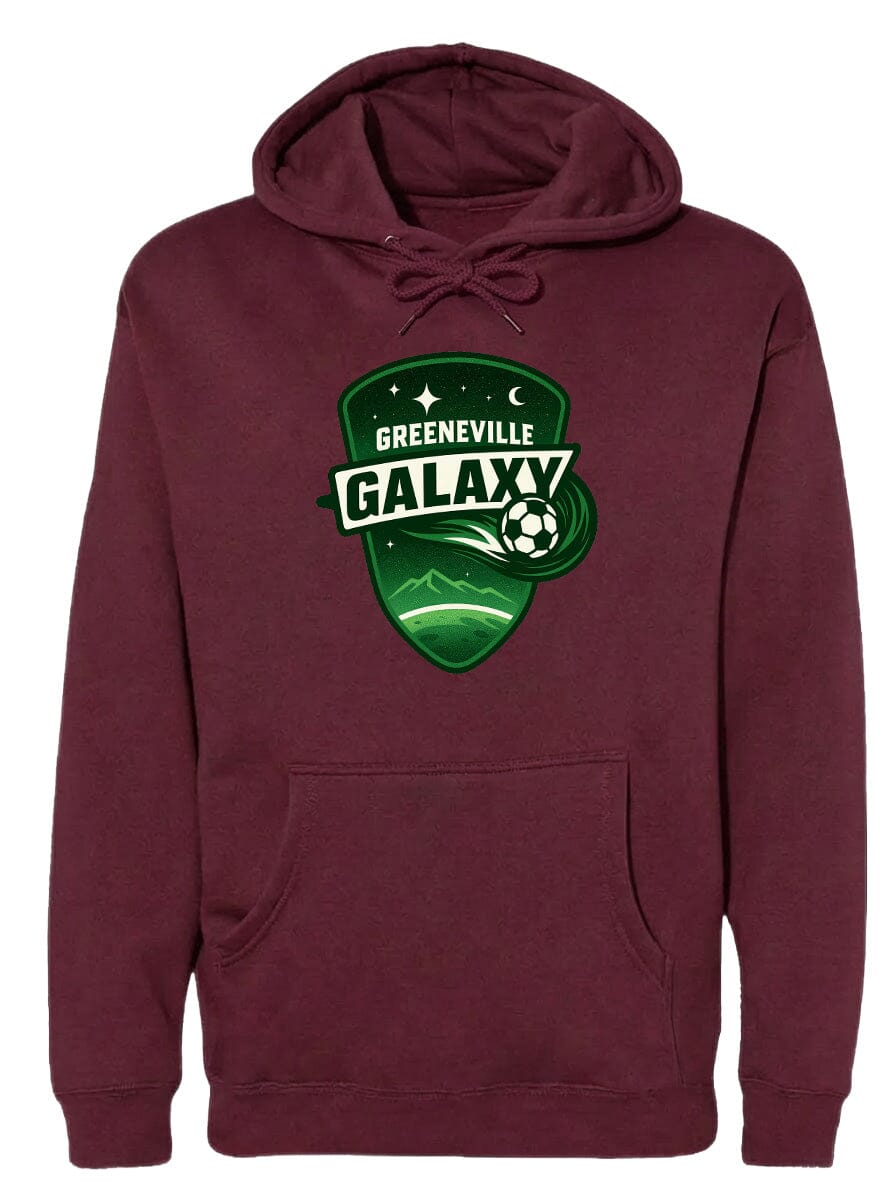 Adult Greeneville Galaxy Crest Chest Logo T Shirt | Hoodie | Long Sleeve | Sweatshirt | Crew Neck | Tank Top Fiesta Doodle waterproof vinyl sticker. dishwasher safe outdoor sticker.