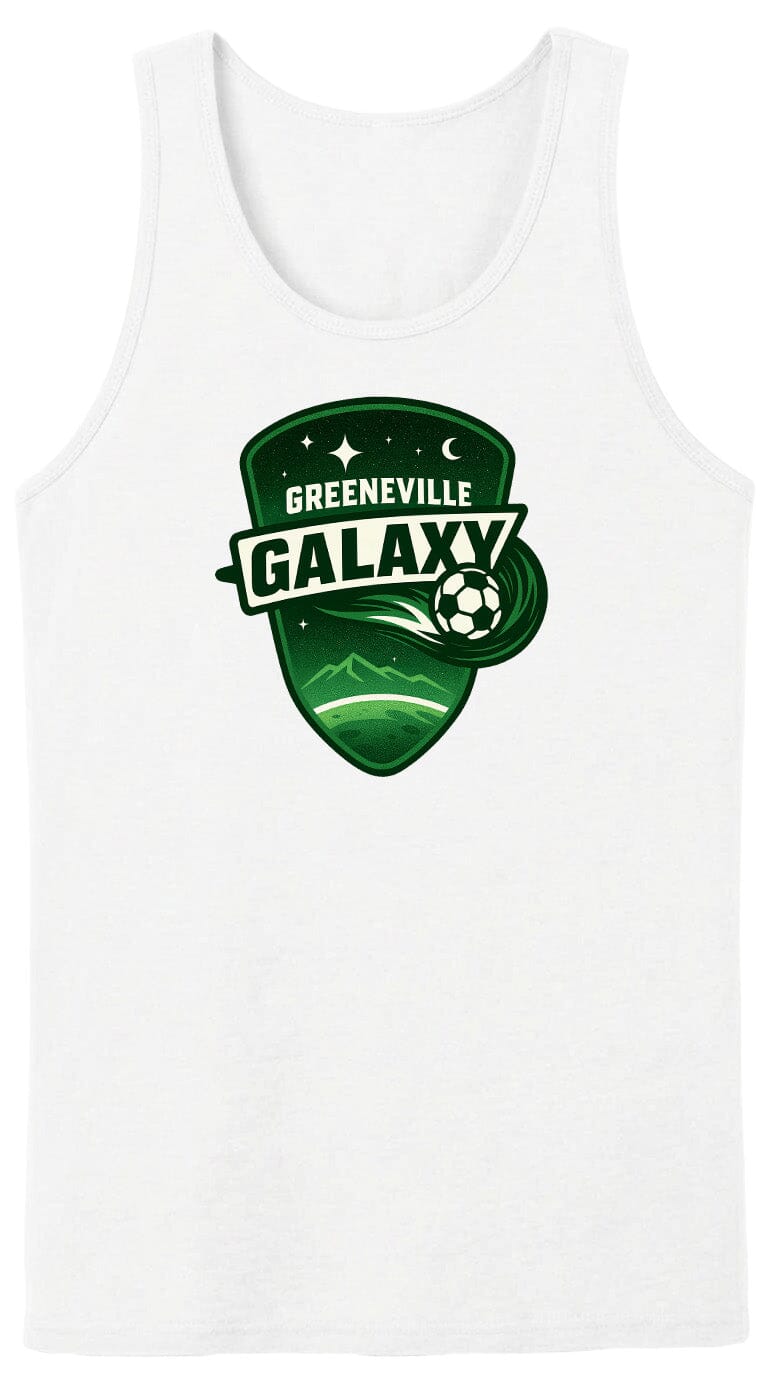 Adult Greeneville Galaxy Crest Chest Logo T Shirt | Hoodie | Long Sleeve | Sweatshirt | Crew Neck | Tank Top Fiesta Doodle waterproof vinyl sticker. dishwasher safe outdoor sticker.