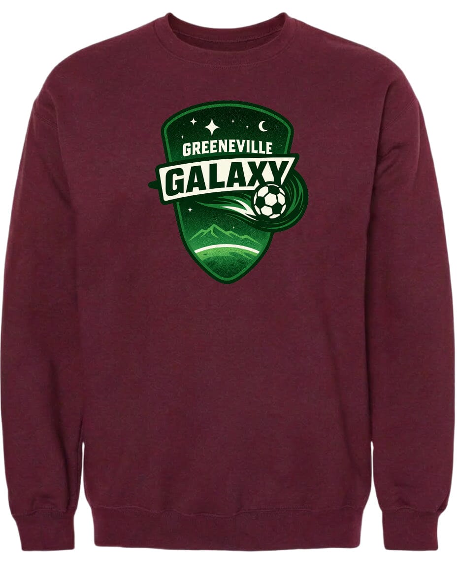 Adult Greeneville Galaxy Crest Chest Logo T Shirt | Hoodie | Long Sleeve | Sweatshirt | Crew Neck | Tank Top Fiesta Doodle waterproof vinyl sticker. dishwasher safe outdoor sticker.