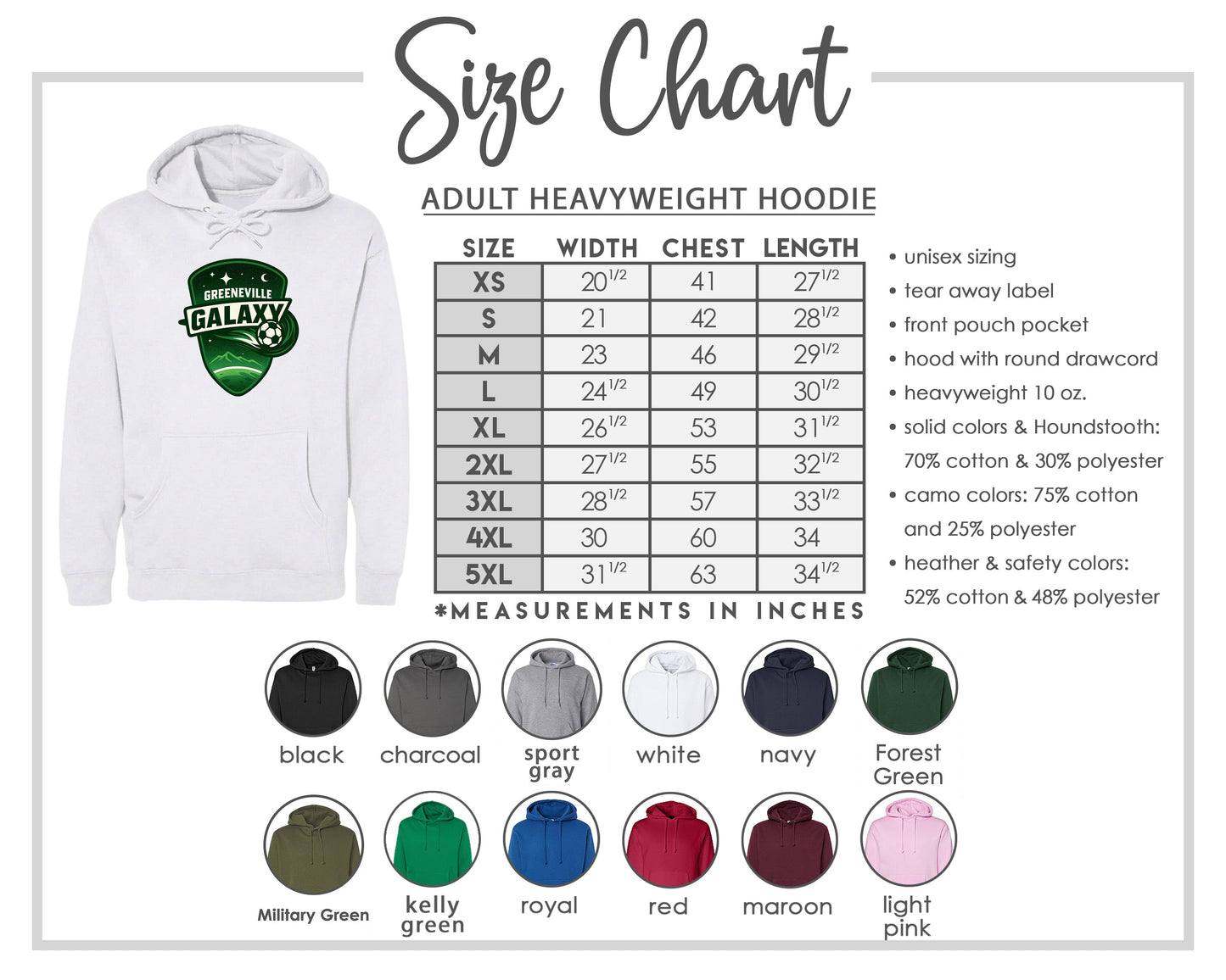 Adult Greeneville Galaxy Crest Chest Logo T Shirt | Hoodie | Long Sleeve | Sweatshirt | Crew Neck | Tank Top Fiesta Doodle waterproof vinyl sticker. dishwasher safe outdoor sticker.