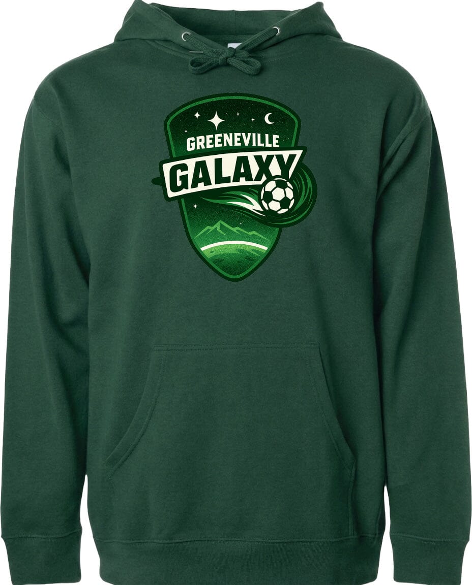 Adult Greeneville Galaxy Crest Chest Logo T Shirt | Hoodie | Long Sleeve | Sweatshirt | Crew Neck | Tank Top Fiesta Doodle waterproof vinyl sticker. dishwasher safe outdoor sticker.
