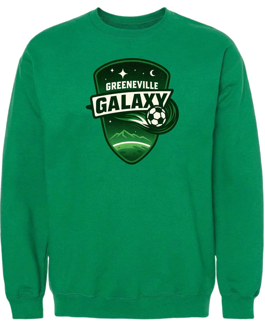 Adult Greeneville Galaxy Crest Chest Logo T Shirt | Hoodie | Long Sleeve | Sweatshirt | Crew Neck | Tank Top Fiesta Doodle waterproof vinyl sticker. dishwasher safe outdoor sticker.