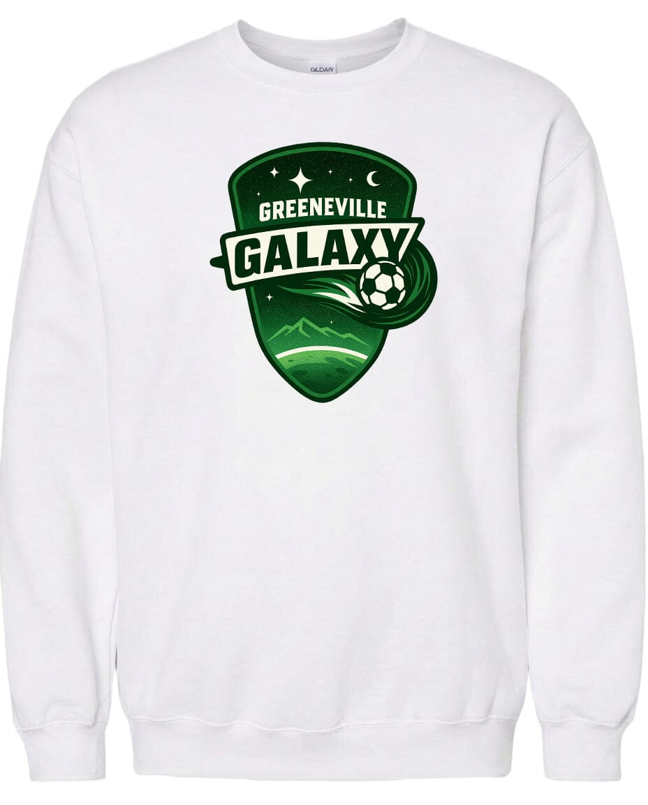 Adult Greeneville Galaxy Crest Chest Logo T Shirt | Hoodie | Long Sleeve | Sweatshirt | Crew Neck | Tank Top Fiesta Doodle waterproof vinyl sticker. dishwasher safe outdoor sticker.