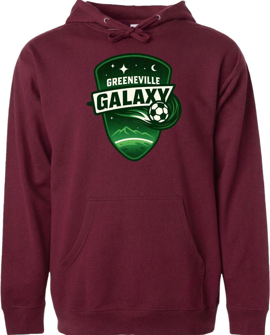Adult Greeneville Galaxy Crest Chest Logo T Shirt | Hoodie | Long Sleeve | Sweatshirt | Crew Neck | Tank Top Fiesta Doodle waterproof vinyl sticker. dishwasher safe outdoor sticker.