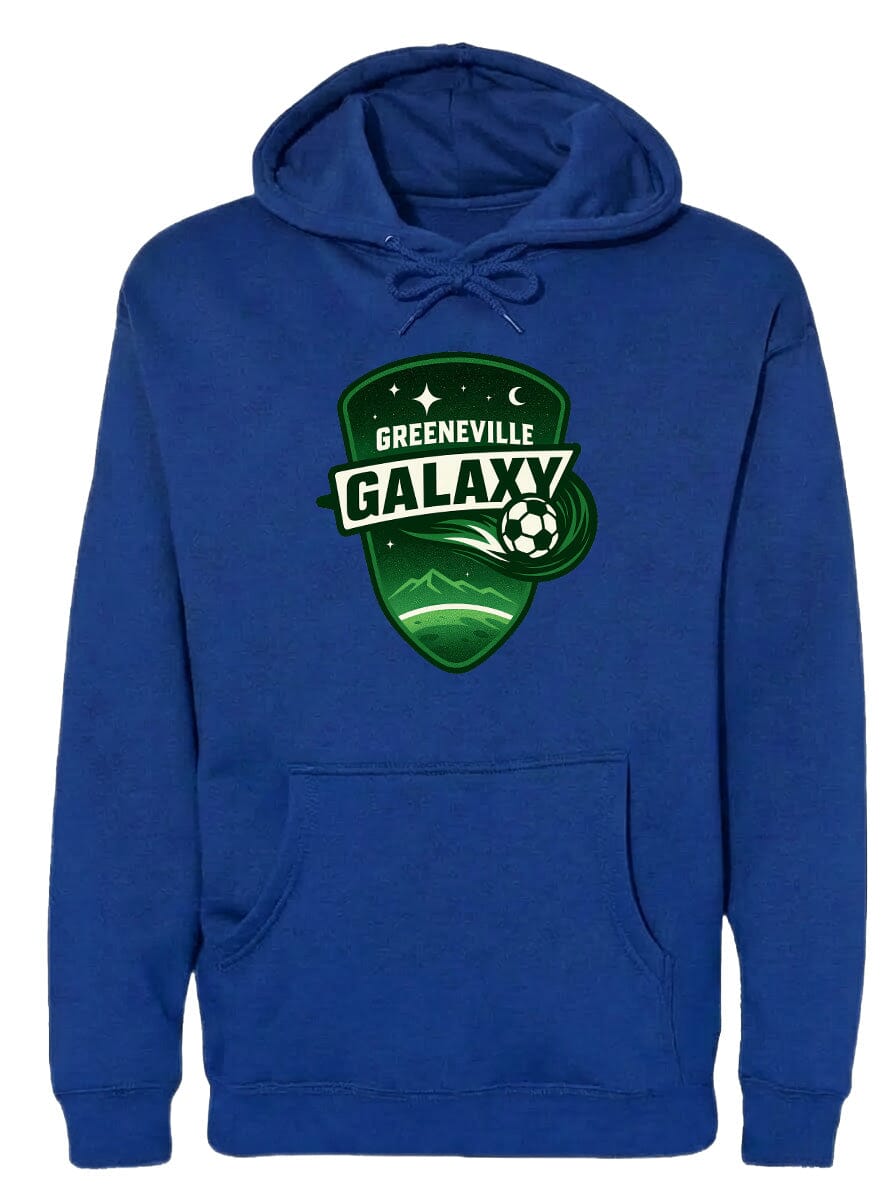 Adult Greeneville Galaxy Crest Chest Logo T Shirt | Hoodie | Long Sleeve | Sweatshirt | Crew Neck | Tank Top Fiesta Doodle waterproof vinyl sticker. dishwasher safe outdoor sticker.