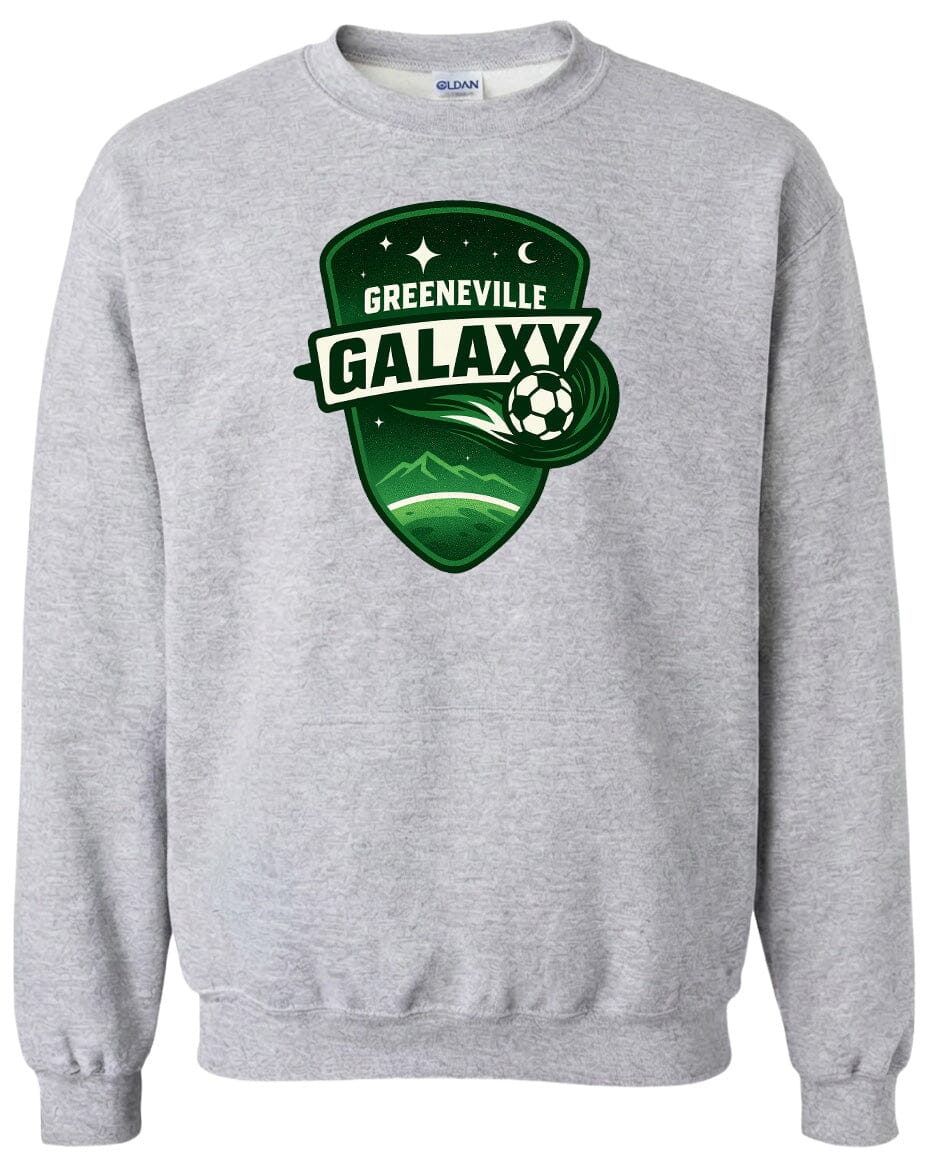 Adult Greeneville Galaxy Crest Chest Logo T Shirt | Hoodie | Long Sleeve | Sweatshirt | Crew Neck | Tank Top Fiesta Doodle waterproof vinyl sticker. dishwasher safe outdoor sticker.