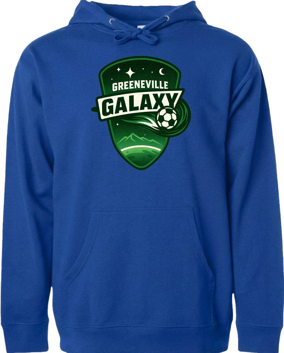Adult Greeneville Galaxy Crest Chest Logo T Shirt | Hoodie | Long Sleeve | Sweatshirt | Crew Neck | Tank Top Fiesta Doodle waterproof vinyl sticker. dishwasher safe outdoor sticker.