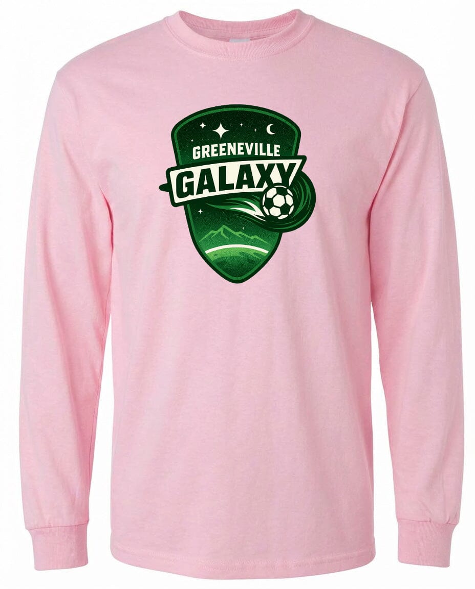 Adult Greeneville Galaxy Crest Chest Logo T Shirt | Hoodie | Long Sleeve | Sweatshirt | Crew Neck | Tank Top Fiesta Doodle waterproof vinyl sticker. dishwasher safe outdoor sticker.