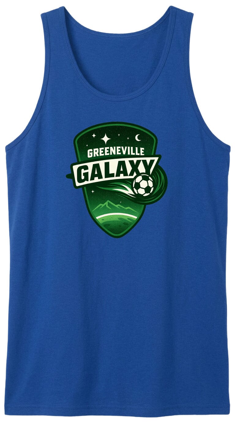 Adult Greeneville Galaxy Crest Chest Logo T Shirt | Hoodie | Long Sleeve | Sweatshirt | Crew Neck | Tank Top Fiesta Doodle waterproof vinyl sticker. dishwasher safe outdoor sticker.