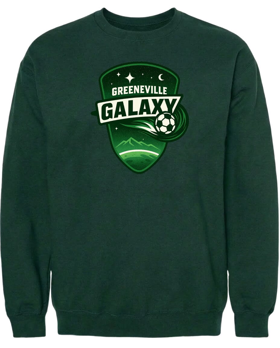 Adult Greeneville Galaxy Crest Chest Logo T Shirt | Hoodie | Long Sleeve | Sweatshirt | Crew Neck | Tank Top Fiesta Doodle waterproof vinyl sticker. dishwasher safe outdoor sticker.