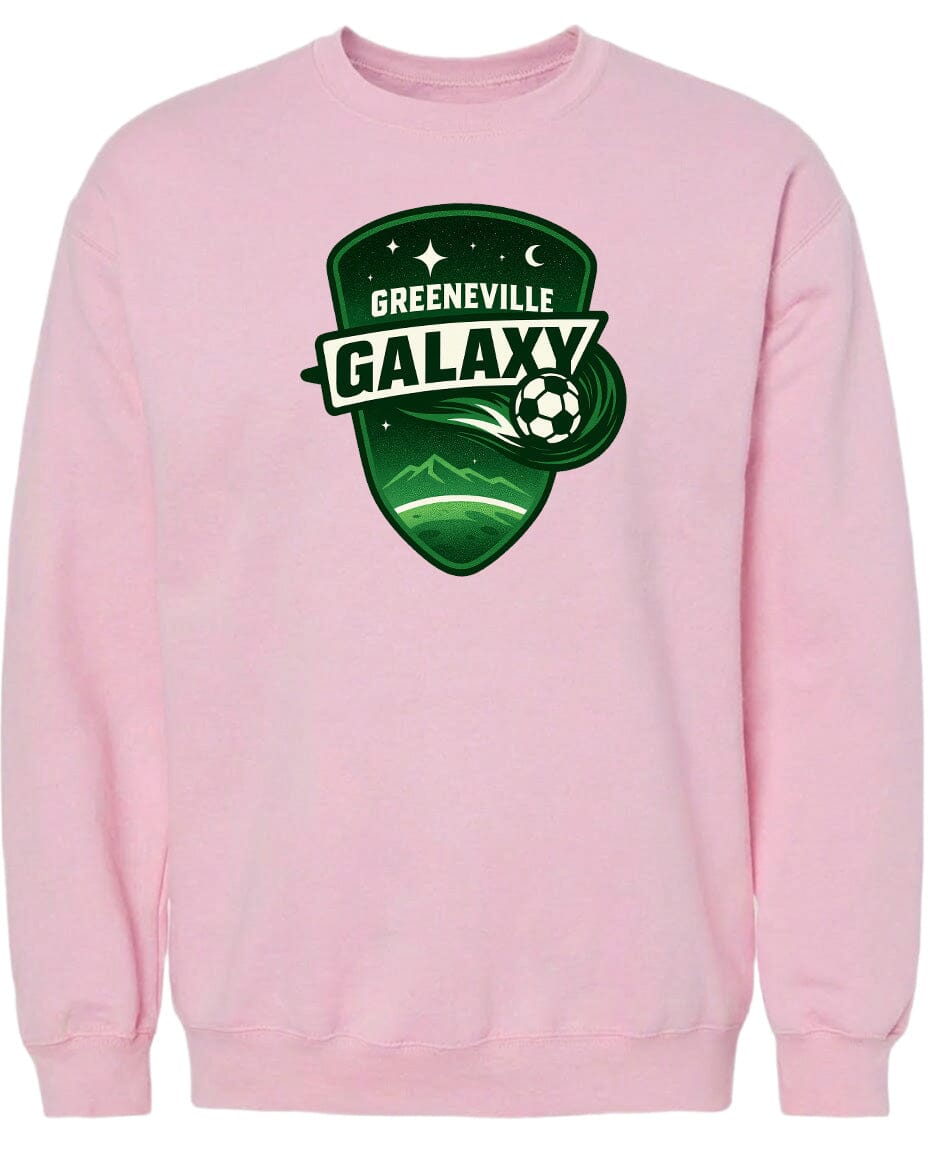 Adult Greeneville Galaxy Crest Chest Logo T Shirt | Hoodie | Long Sleeve | Sweatshirt | Crew Neck | Tank Top Fiesta Doodle waterproof vinyl sticker. dishwasher safe outdoor sticker.