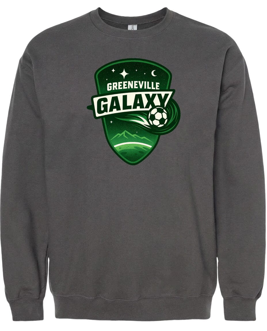 Adult Greeneville Galaxy Crest Chest Logo T Shirt | Hoodie | Long Sleeve | Sweatshirt | Crew Neck | Tank Top Fiesta Doodle waterproof vinyl sticker. dishwasher safe outdoor sticker.