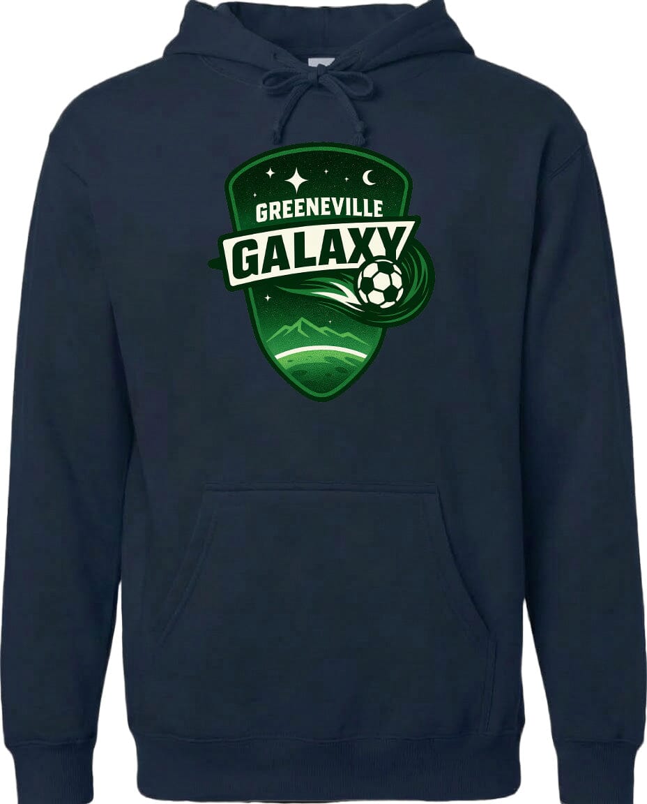 Adult Greeneville Galaxy Crest Chest Logo T Shirt | Hoodie | Long Sleeve | Sweatshirt | Crew Neck | Tank Top Fiesta Doodle waterproof vinyl sticker. dishwasher safe outdoor sticker.