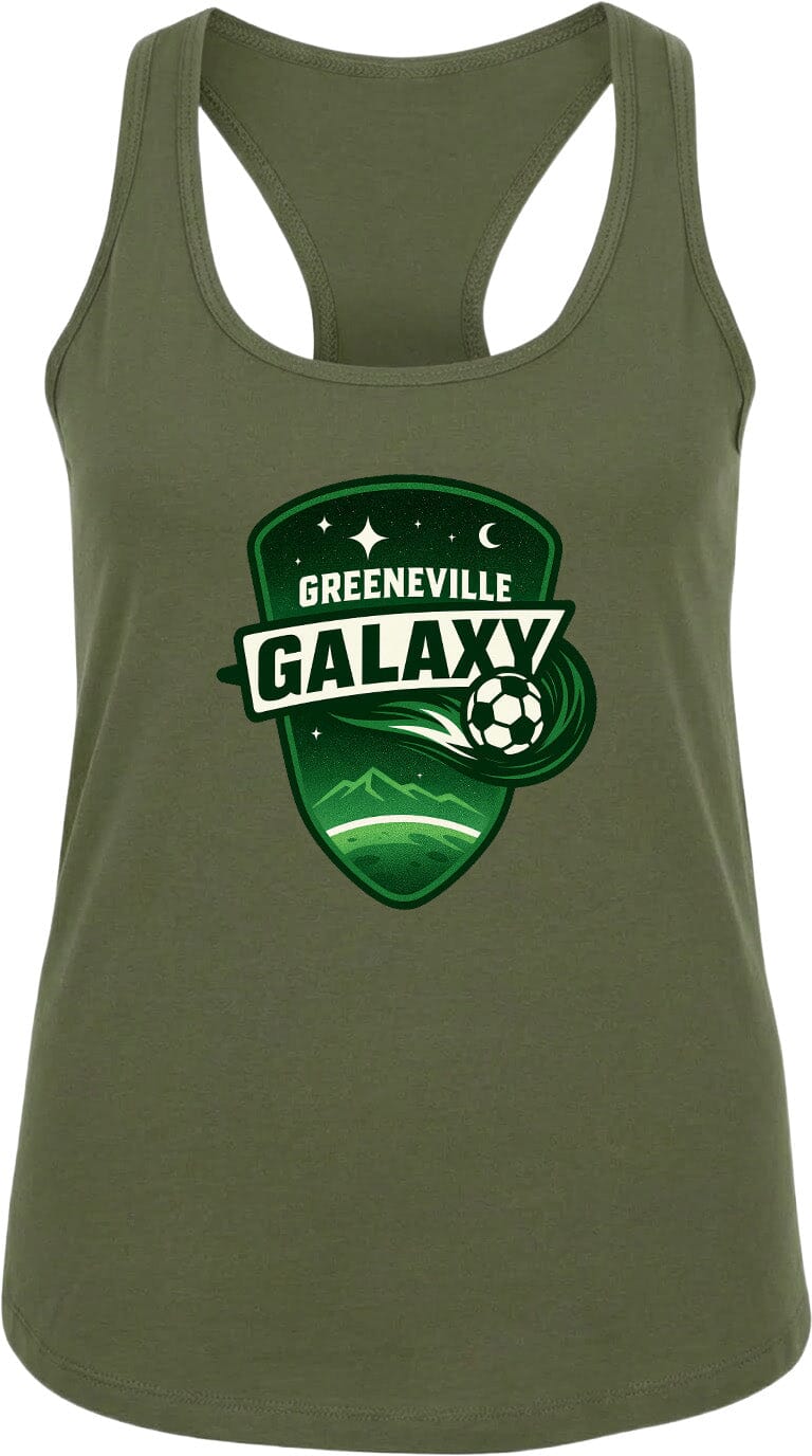 Adult Greeneville Galaxy Crest Chest Logo T Shirt | Hoodie | Long Sleeve | Sweatshirt | Crew Neck | Tank Top Fiesta Doodle waterproof vinyl sticker. dishwasher safe outdoor sticker.