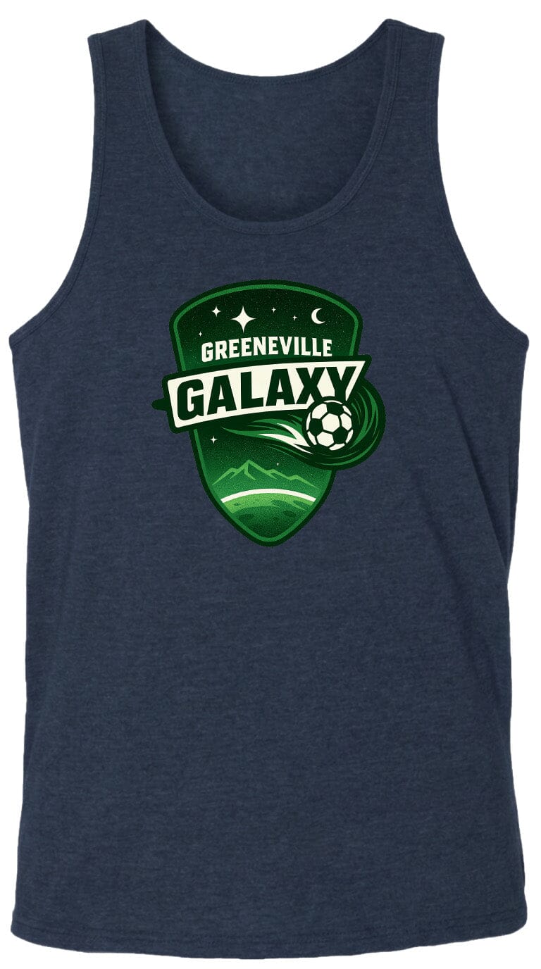 Adult Greeneville Galaxy Crest Chest Logo T Shirt | Hoodie | Long Sleeve | Sweatshirt | Crew Neck | Tank Top Fiesta Doodle waterproof vinyl sticker. dishwasher safe outdoor sticker.