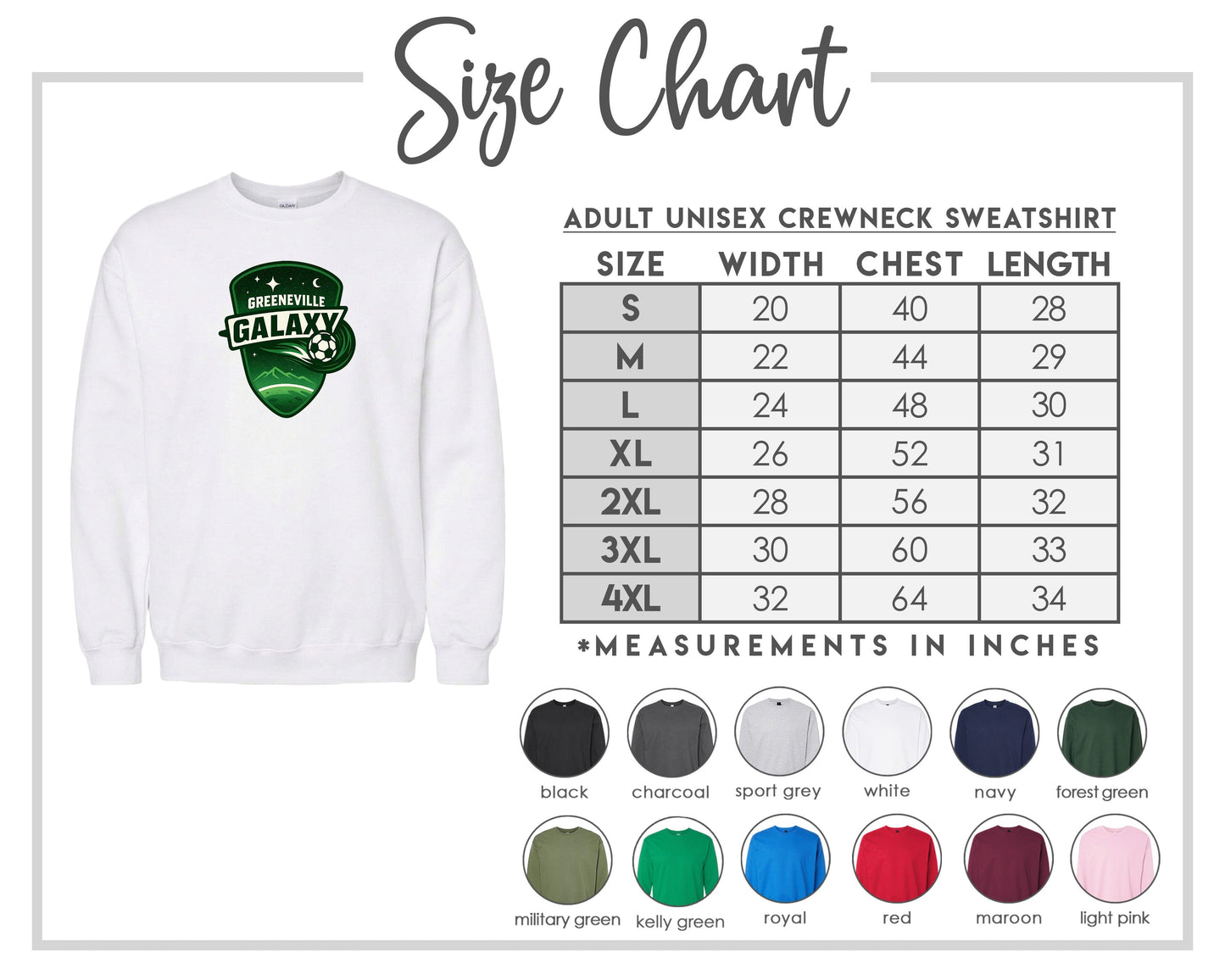 Adult Greeneville Galaxy Crest Chest Logo T Shirt | Hoodie | Long Sleeve | Sweatshirt | Crew Neck | Tank Top Fiesta Doodle waterproof vinyl sticker. dishwasher safe outdoor sticker.
