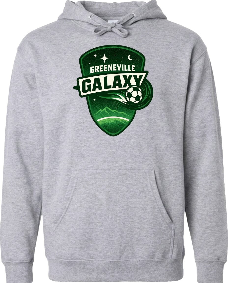 Adult Greeneville Galaxy Crest Chest Logo T Shirt | Hoodie | Long Sleeve | Sweatshirt | Crew Neck | Tank Top Fiesta Doodle Midweight Hoodie XS Sport Gray waterproof vinyl sticker. dishwasher safe outdoor sticker.