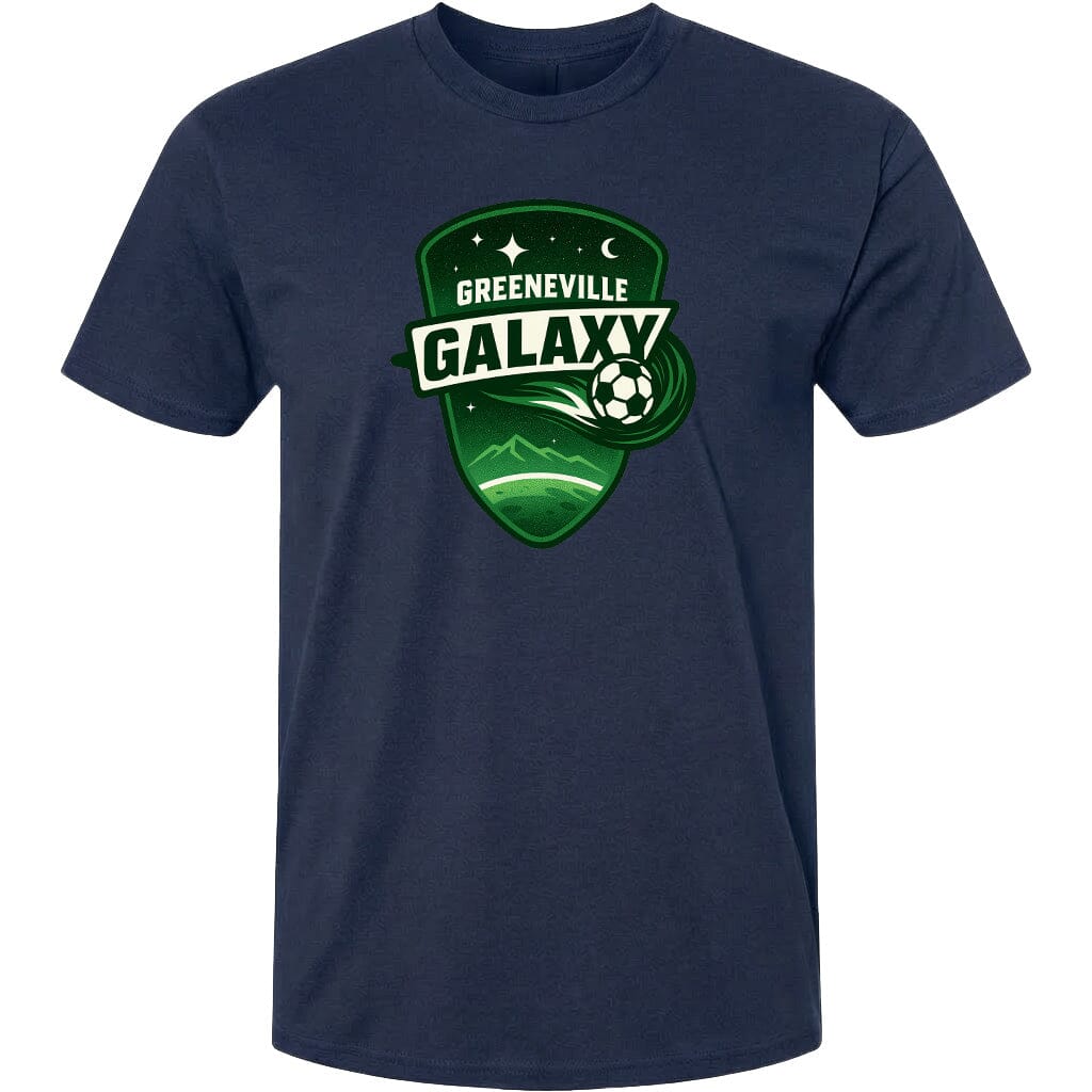 Adult Greeneville Galaxy Crest Chest Logo T Shirt | Hoodie | Long Sleeve | Sweatshirt | Crew Neck | Tank Top Fiesta Doodle T Shirt XS Navy waterproof vinyl sticker. dishwasher safe outdoor sticker.