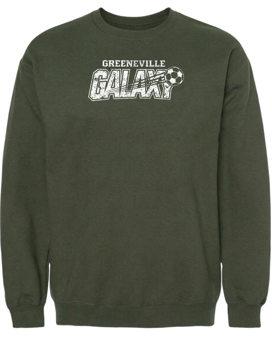 ADULT Greeneville Galaxy Distressed Chest Logo T Shirt | Hoodie | Long Sleeve | Sweatshirt | Crew Neck | Tank Top Fiesta Doodle waterproof vinyl sticker. dishwasher safe outdoor sticker.