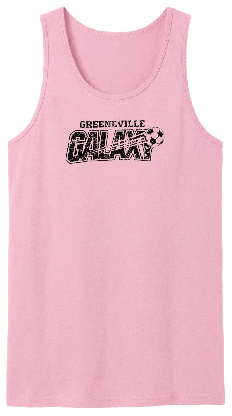 ADULT Greeneville Galaxy Distressed Chest Logo T Shirt | Hoodie | Long Sleeve | Sweatshirt | Crew Neck | Tank Top Fiesta Doodle waterproof vinyl sticker. dishwasher safe outdoor sticker.
