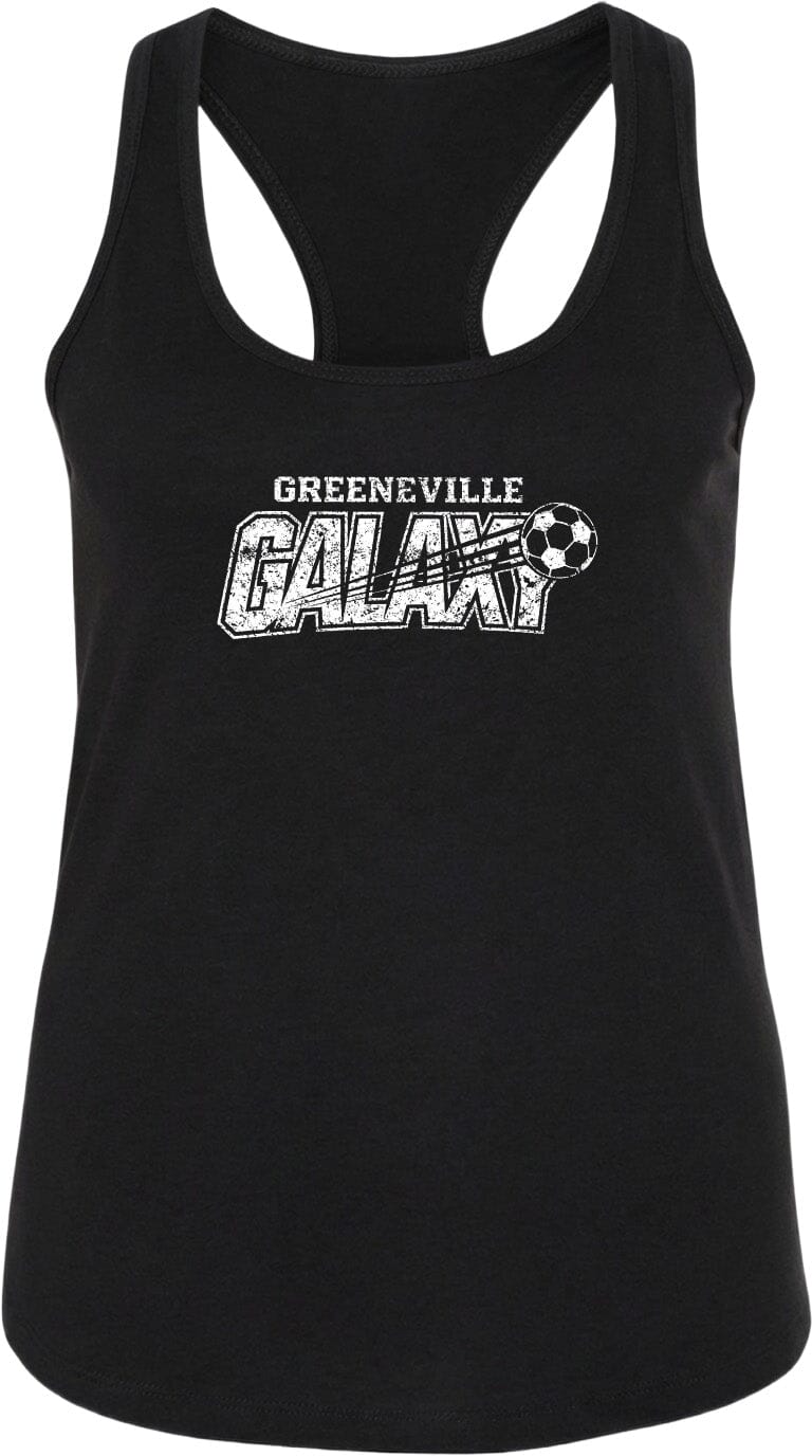ADULT Greeneville Galaxy Distressed Chest Logo T Shirt | Hoodie | Long Sleeve | Sweatshirt | Crew Neck | Tank Top Fiesta Doodle waterproof vinyl sticker. dishwasher safe outdoor sticker.