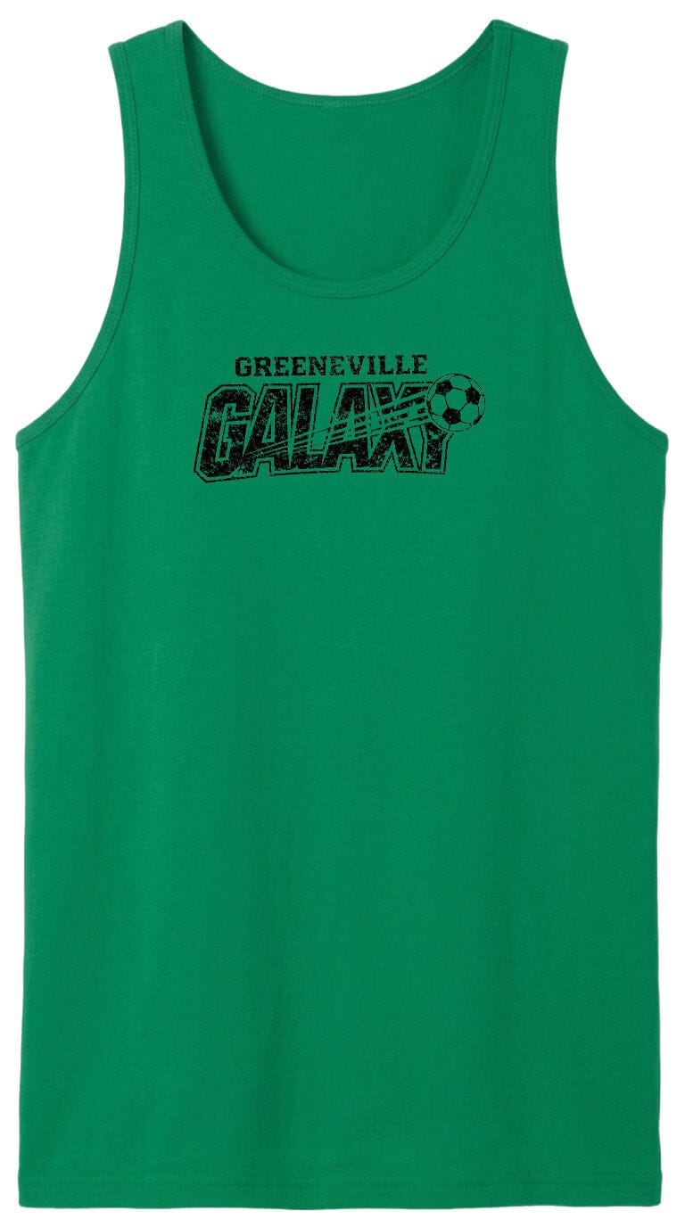 ADULT Greeneville Galaxy Distressed Chest Logo T Shirt | Hoodie | Long Sleeve | Sweatshirt | Crew Neck | Tank Top Fiesta Doodle waterproof vinyl sticker. dishwasher safe outdoor sticker.